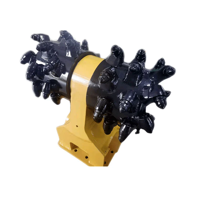 Hvor er en vandret tromleskærer almindeligvis brugt til udgravning og nedrivning